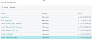 Register Email Module How to Install and Configure the Email Module in Business Central On ...
